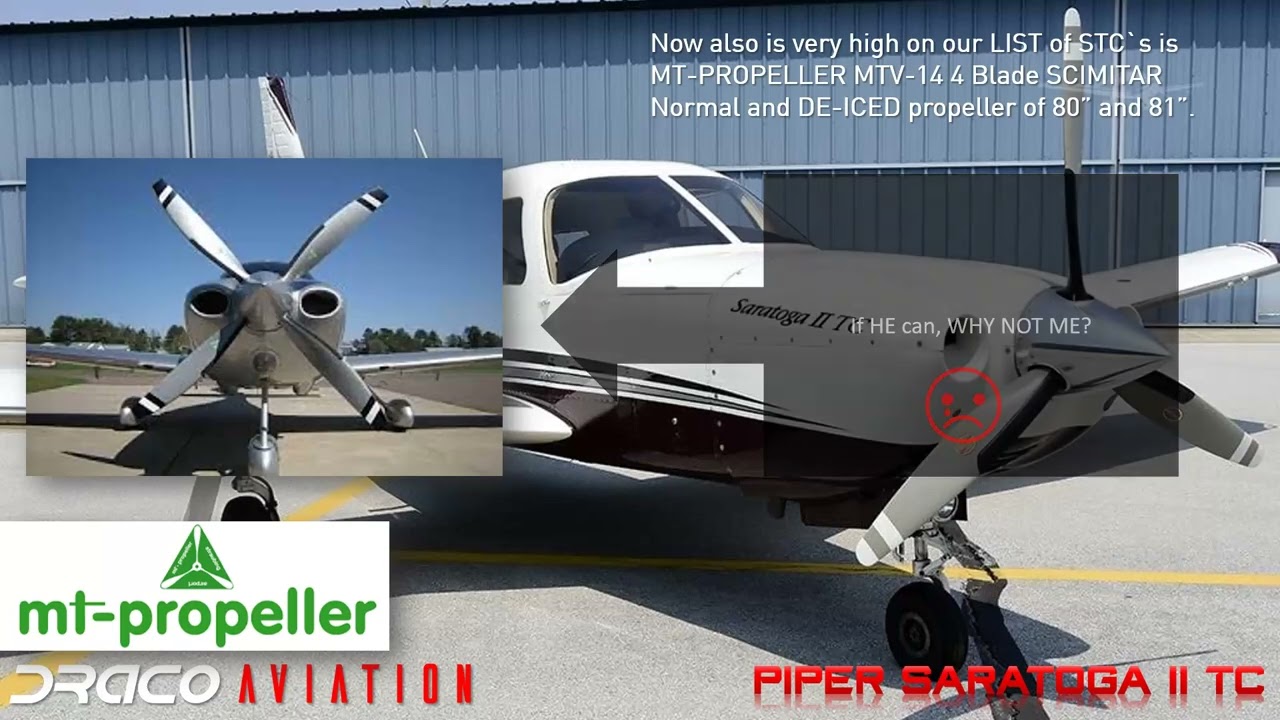 DRACO AVIATION - 2007 PIPER SARATOGA II TC UPGRADING