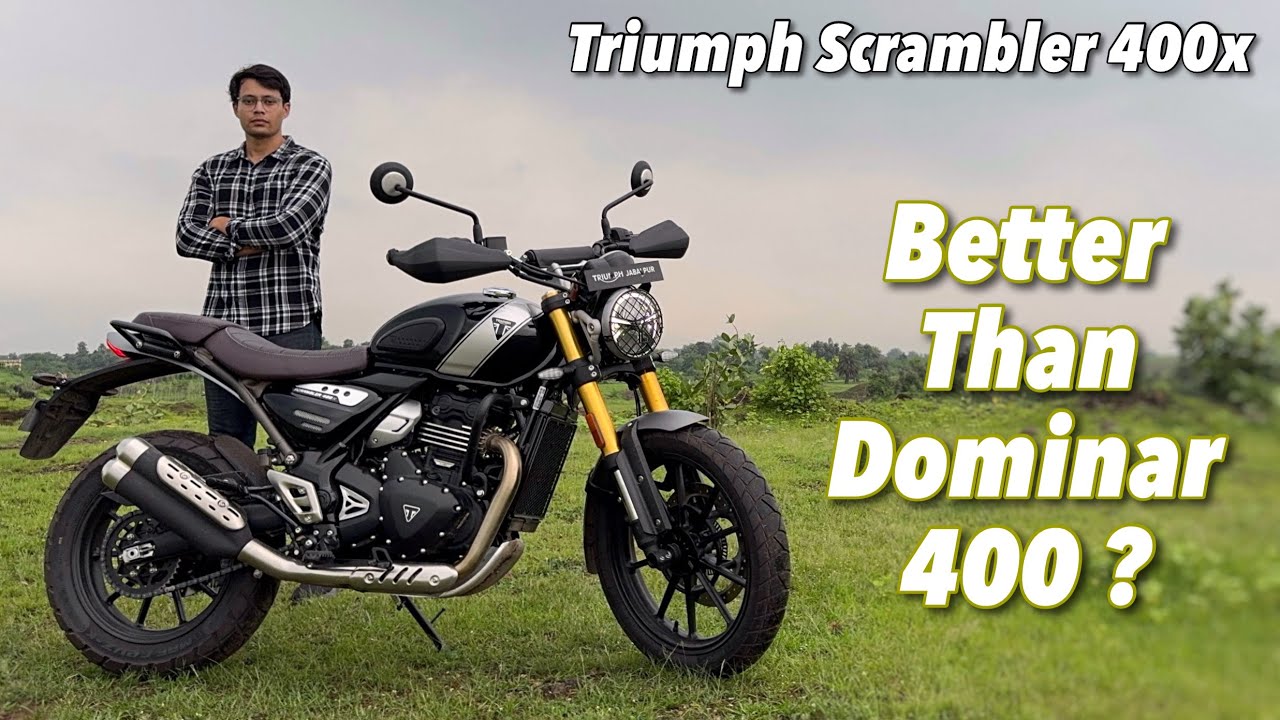 2024 Triumph Scrambler 400x Review - Better Than Bajaj Dominar 400 ??