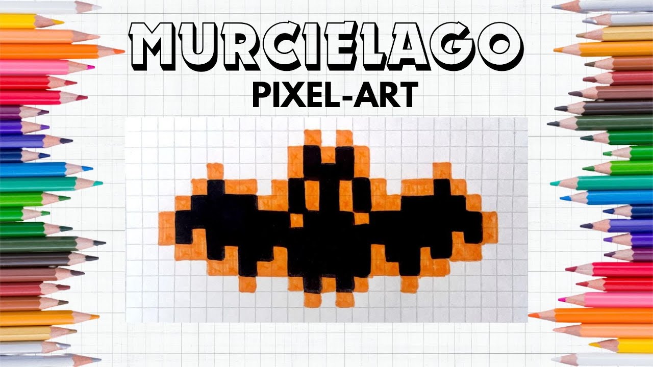 Como Dibujar un Murciélago en Pixel Art - How To Draw a Bat #pixelart #bat #halloween2024