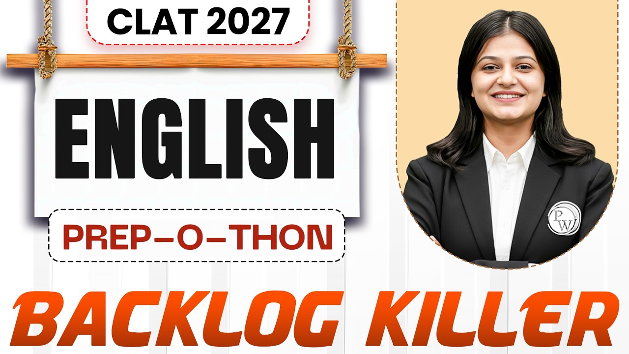 CLAT 2027 English Backlog Killer Marathon | CLAT Prep-O-Thon 2027 | CLAT Marathon