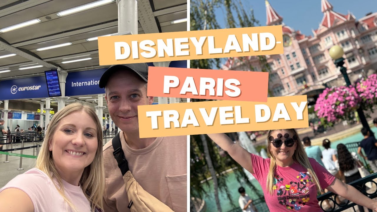 Eurostar and RER trains - London to Disneyland Paris by train Travel Day 