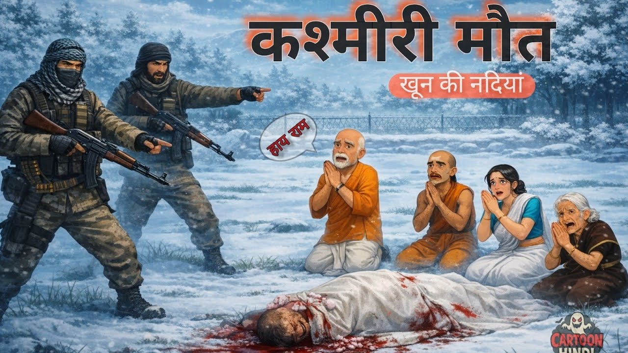 कश्मीरी मौत | kashmir Files | sad emotional hindi cartoon | hindi animation | CartoonHindi 
