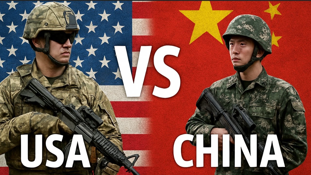 “USA vs China Military Power Comparison 2025 | Army, Navy, Airforce Strength”