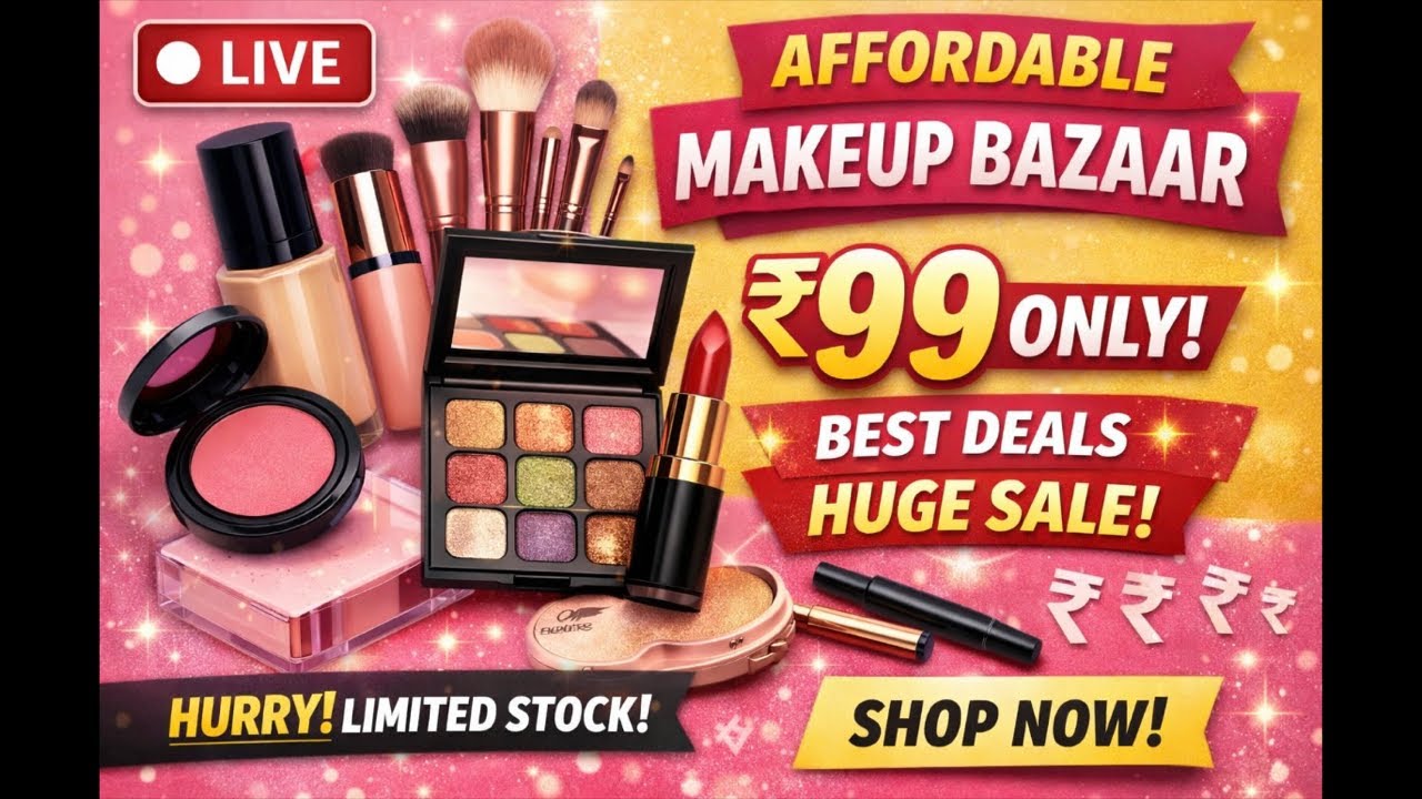 🔴LIVE makeup under ₹99/- only bestdealwatchlive now 
