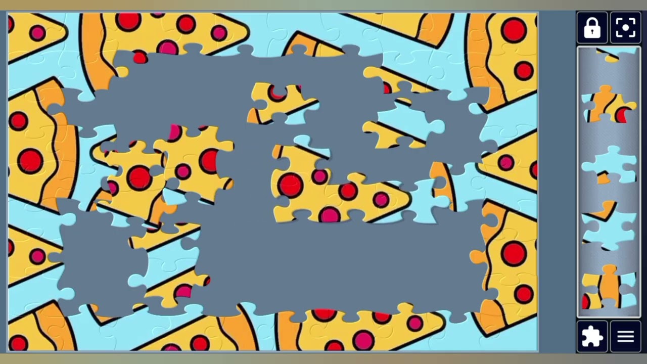 Pepperoni Pizza Pattern 😋🍴🍕🧩Cheesy jigsaw puzzle 🧩//@jigsawpuzzle45 