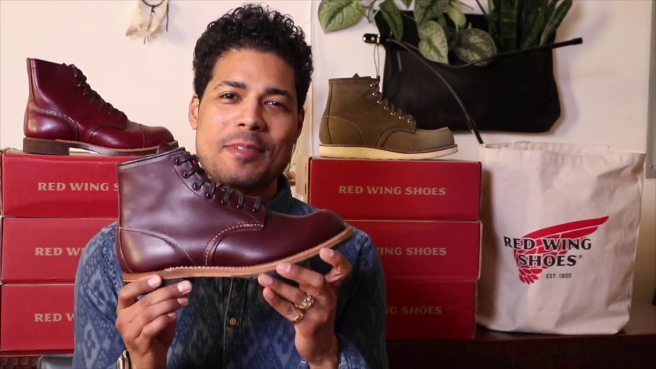Red Wing Beckman 9011 in Black Cherry Featherstone Leather