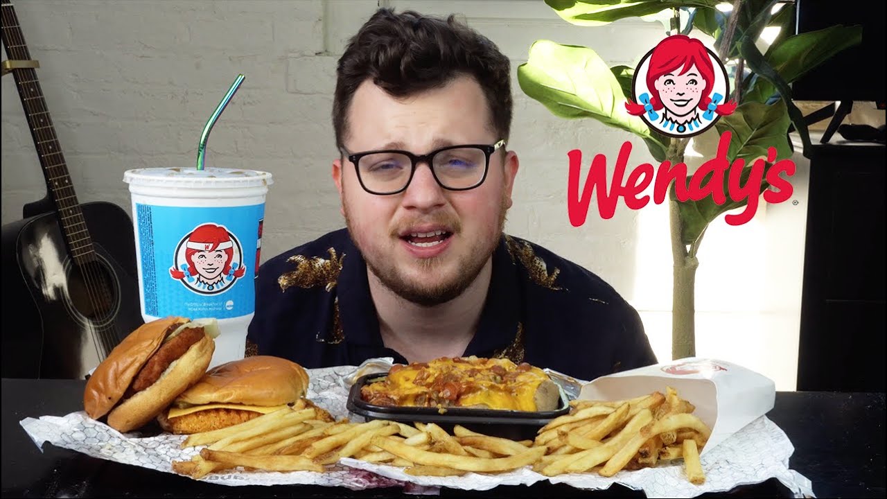 Wendy's Spicy Chicken Sandwich and Chili Cheese Baked Potato MUKBANG!