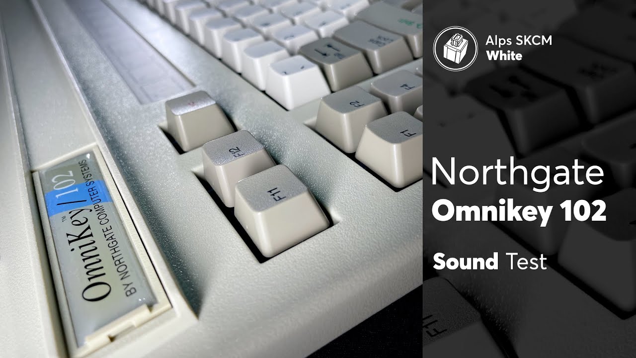 Northgate Omnikey 102 Sound Test | Alps SKCM White - My favourite board