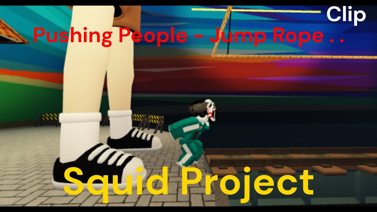 Roblox l Squid Project - Pushing People Jump Rope