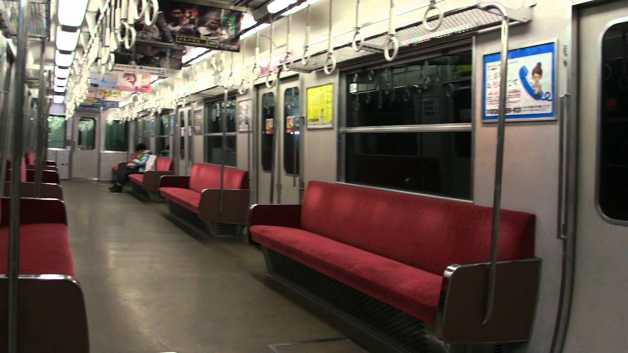生駒から先へ行かない学研奈良登美ヶ丘発生駒行き最終電車の車内を撮影