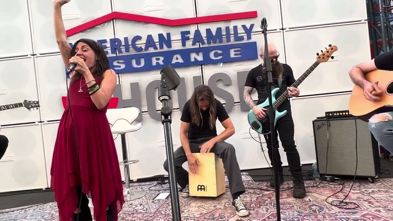 Flyleaf acoustic ‘All Around Me’ at the Summerfest AmFam House in Milwaukee, WI USA - 7.1.23