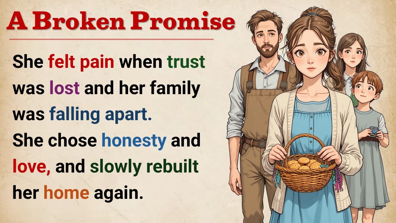 A Broken Promise Story || Learn English Through Story Level 2 🔥 || Graded Reader