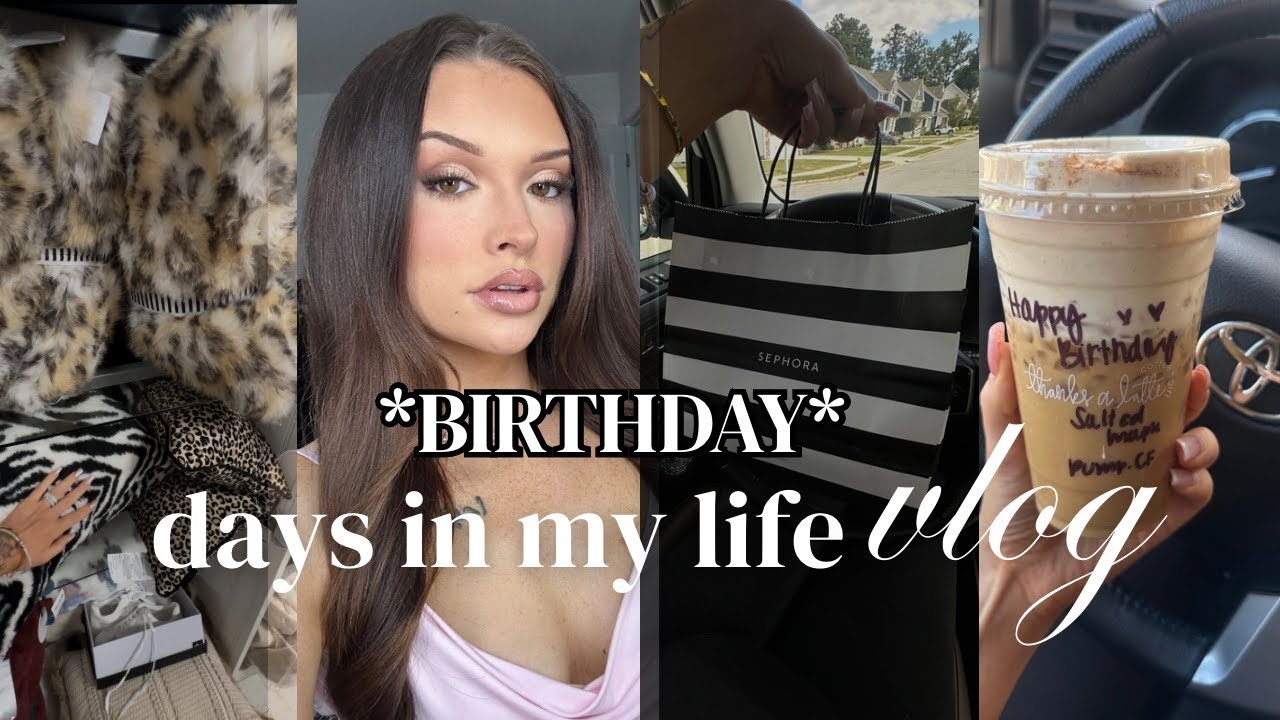 days in my life | 26th birthday, fall shopping,tjmaxx fall decor, aritzia haul, hair appt, & more!🤎