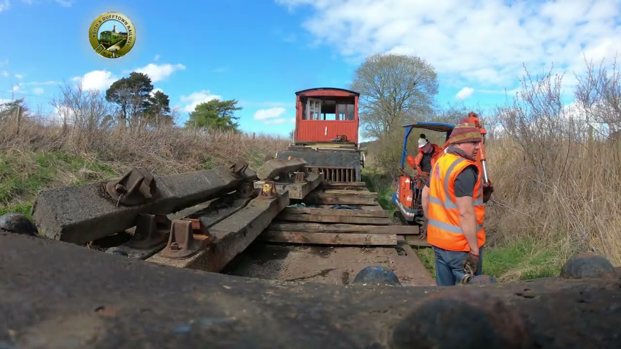 Keith and Dufftown Railway in North East Scotland, Permanent Way works in Autumn/ Winter 2021-2022