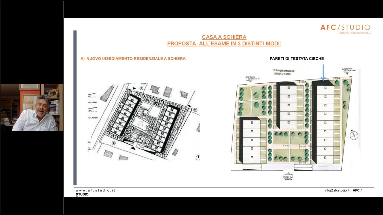 Preparazione Esame di Stato Architettura: Case unifamiliari aggregate: 