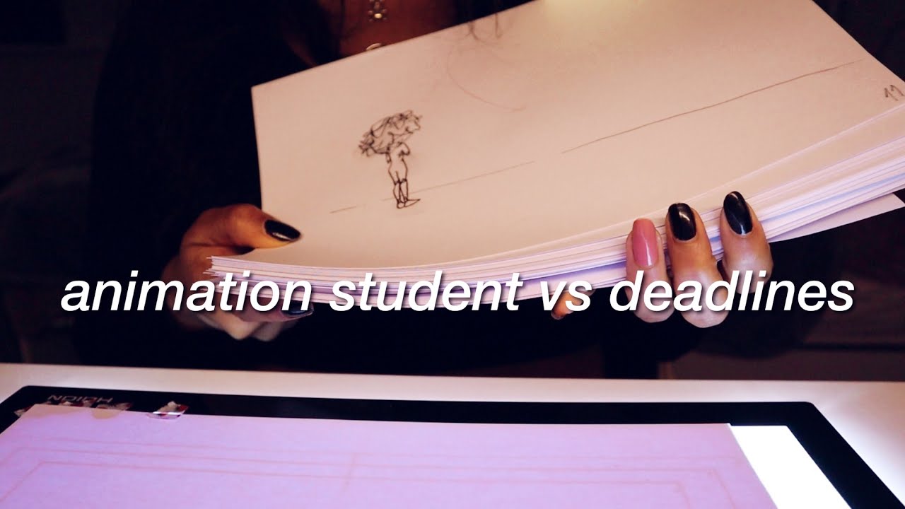 animation student vlog | 2 weeks to make my animated film 🎥 university deadlines, study 12pm - 12am