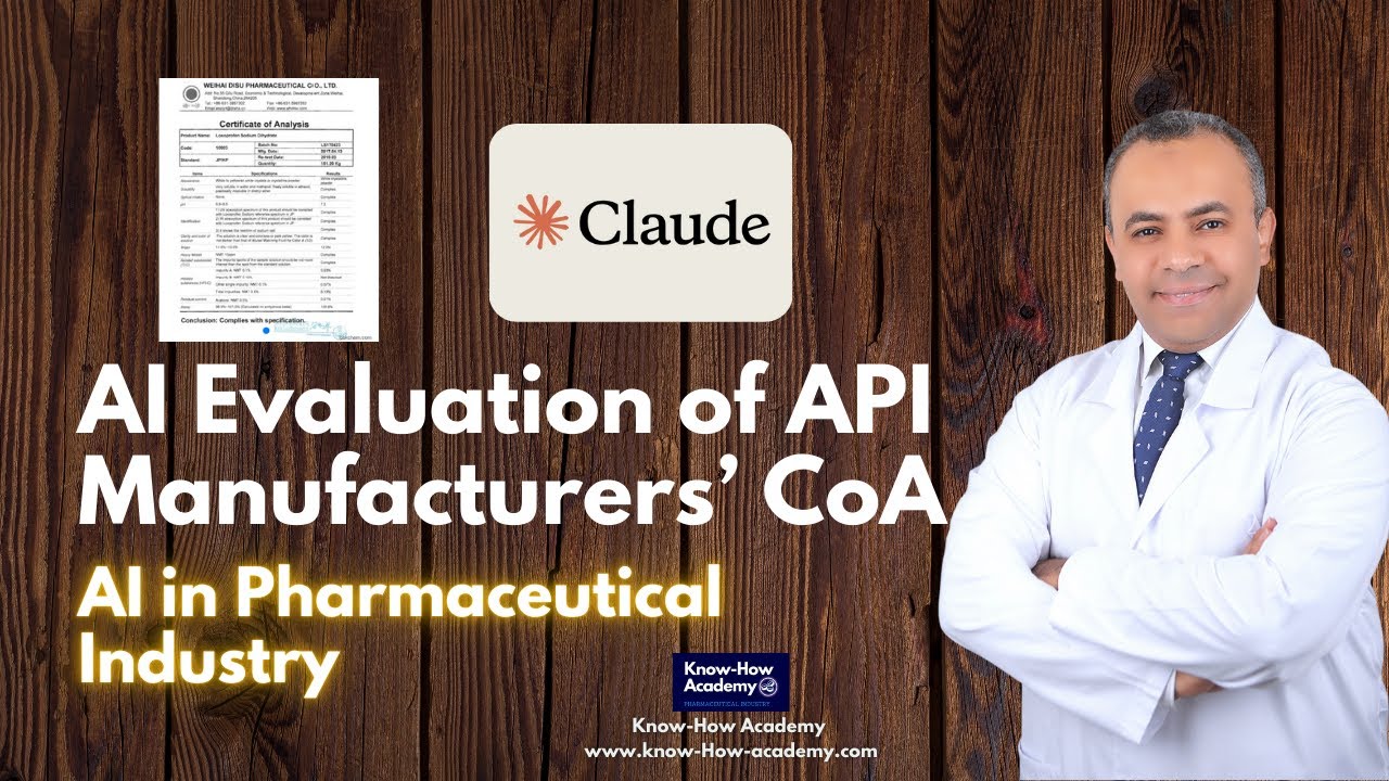 How I Use AI to Evaluate API Manufacturers' CoAs | Step-by-Step Guide