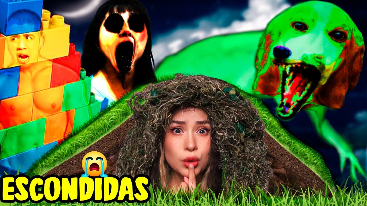 JUGAMOS A LAS ESCONDIDAS CAMUFLAJE TODA LA NOCHE CORRE mi perra SKINWALKER  HABLA @𝓛𝓪 𝓢𝓸𝓷𝓷𝔂