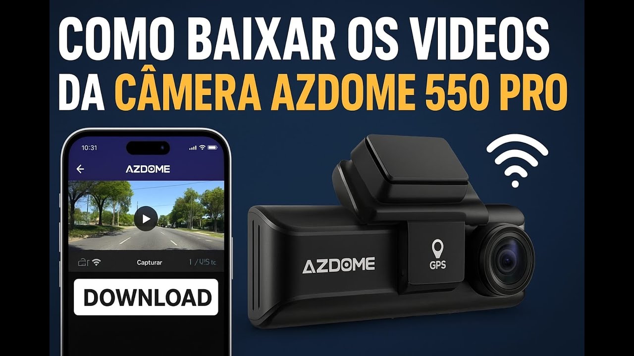 Como Baixar os Vídeos da Câmera AZDOME 550 Pro – Passo a Passo Completo!