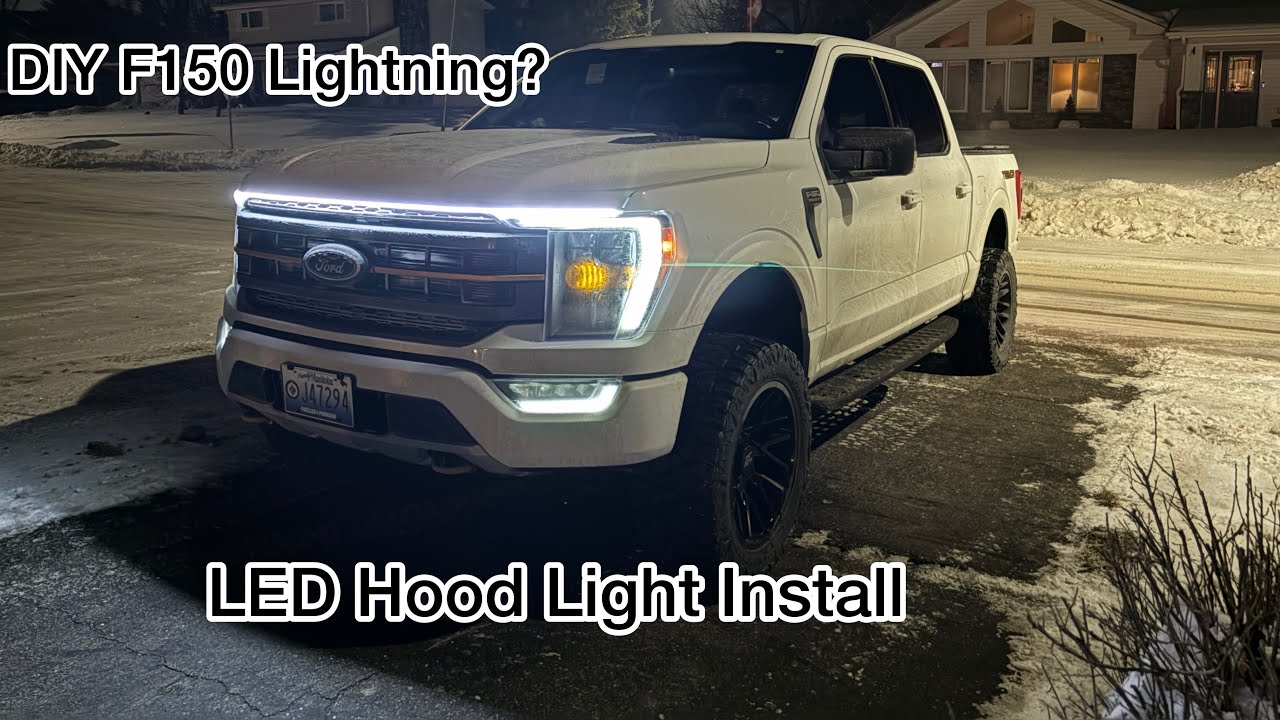 LED Hood Light Install on a F150 Tremor- ep. 2