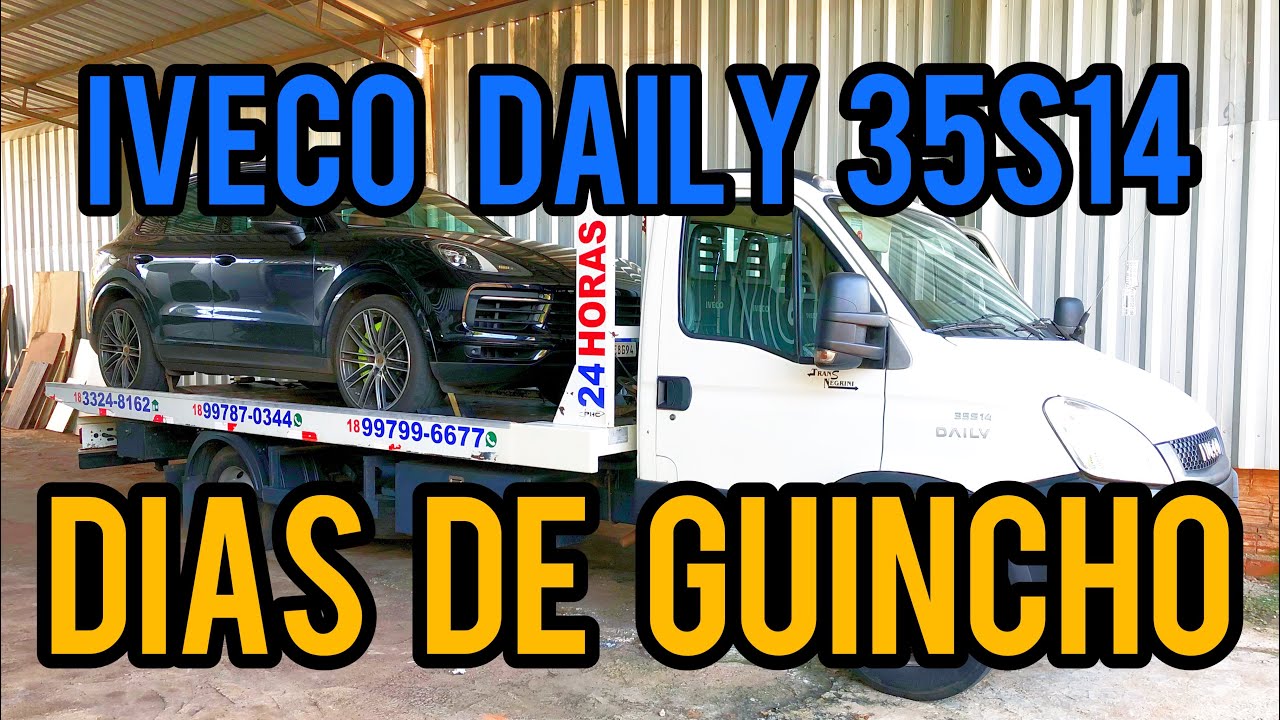 Iveco Daily 35s14 no guincho!! Aí trabalha enh!!