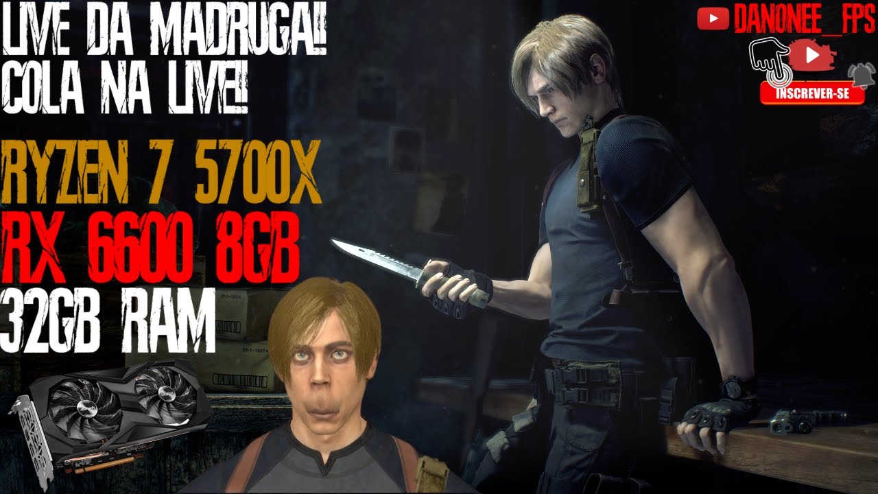 RYZEN 7 5700X + B450M GAMING + RX 6600 8GB + 32GB DDR4 +  RESIDENT EVIL 4 REMAKE