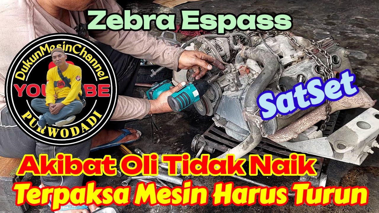 Proses Bongkar Mesin ZEBRA ESPASS Terdapat Suara Kasar