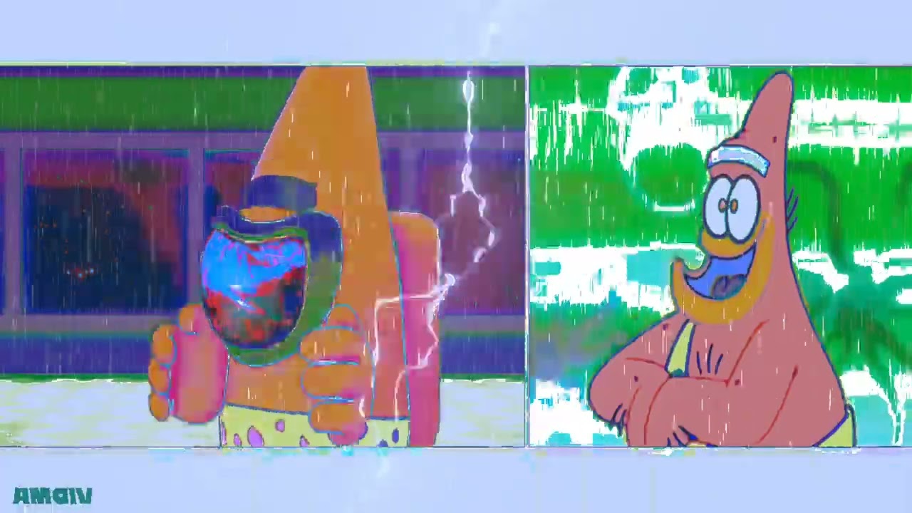 Sponge Bob in Among Us Put The Crab on Fire Animation Effects 