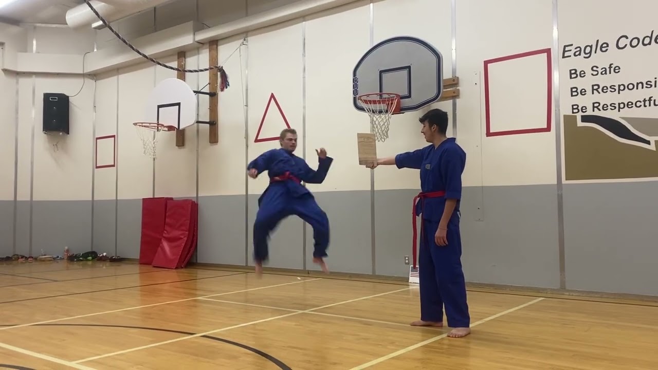 Camden & Eden’s kicking skill demonstration 2/20/2026