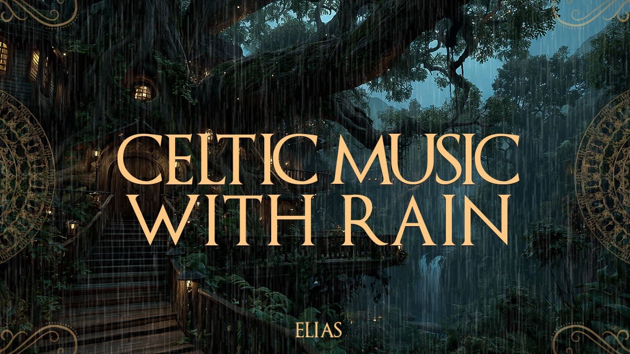 Celtic Medieval Music with Rain – Gentle Ambient Soundscape for Relaxation, Study & Inner Calm