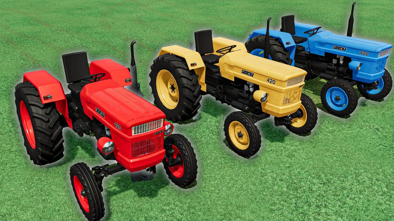 COLORFUL VEHICLE TRANSPORT CHALLENGE WITH GIANT TRUCKS! FS22