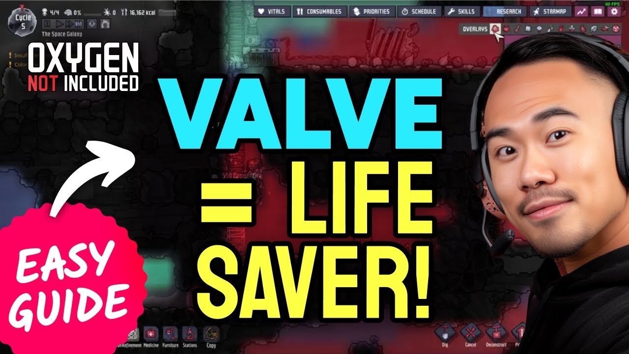 How to USE GAS VALVE in Oxygen Not Included (Step by Step)