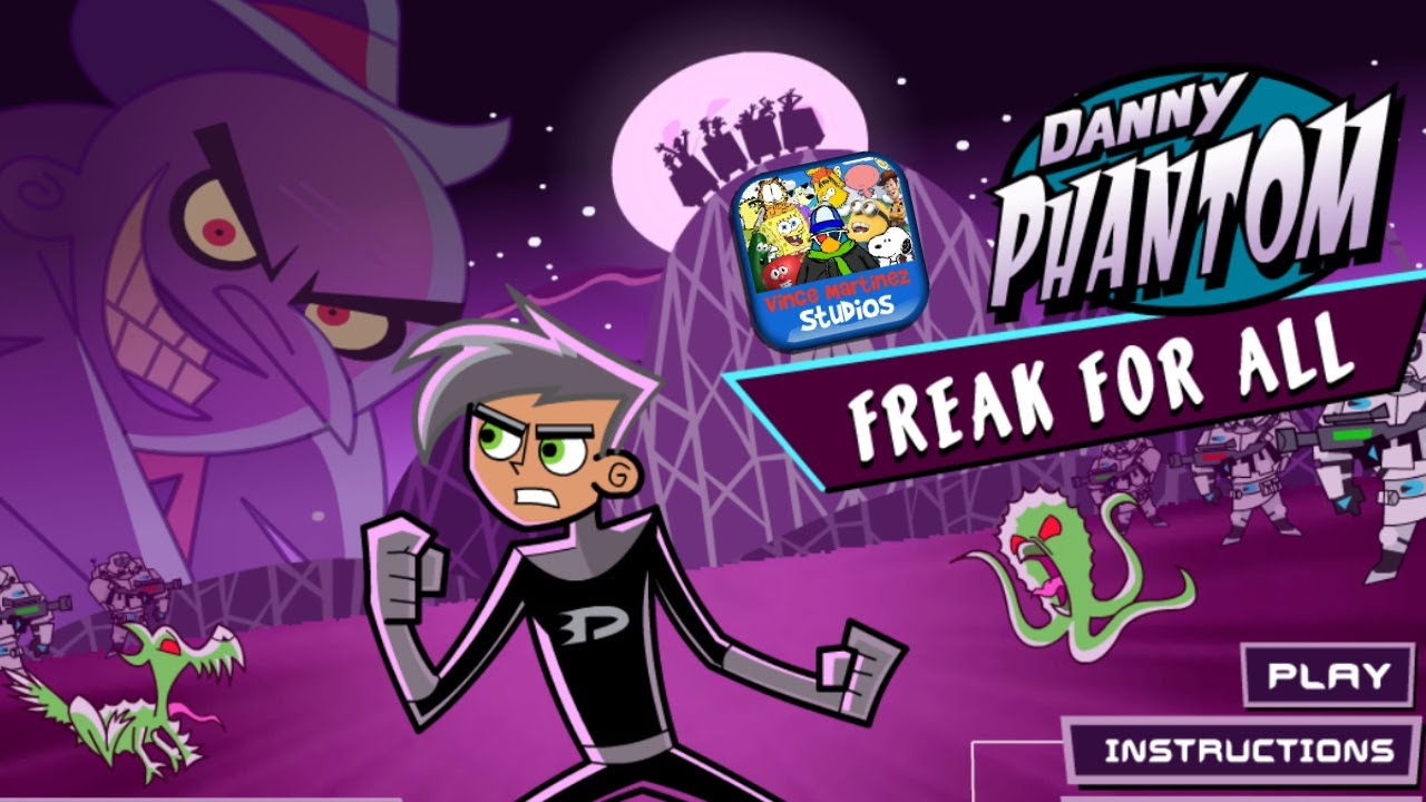 Danny Phantom: Freak for All - Go Ghost And Stop Freakshow (Nickelodeon Game)