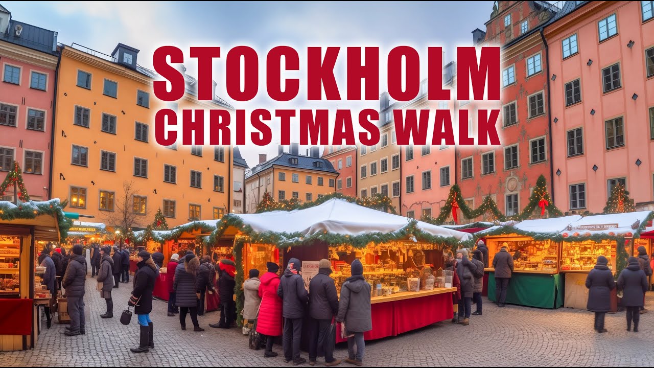Sweden, Stockholm 4K - Christmas in Old Town 🇸🇪