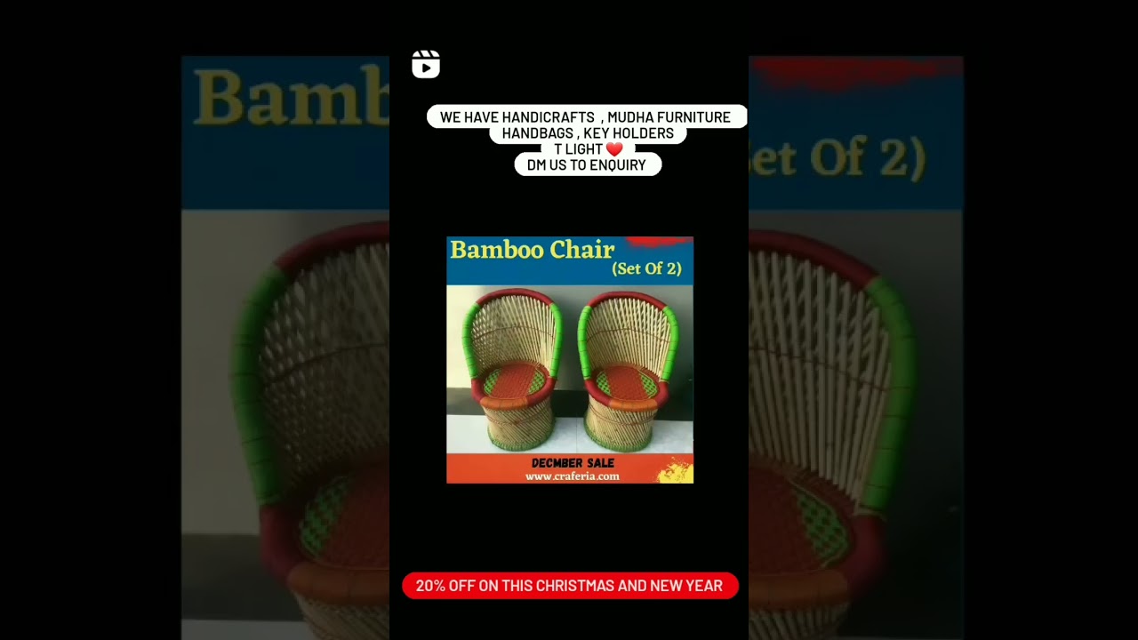 Handicrafts || Bamboo furniture || T light Holder || #handmade #trending #craferia