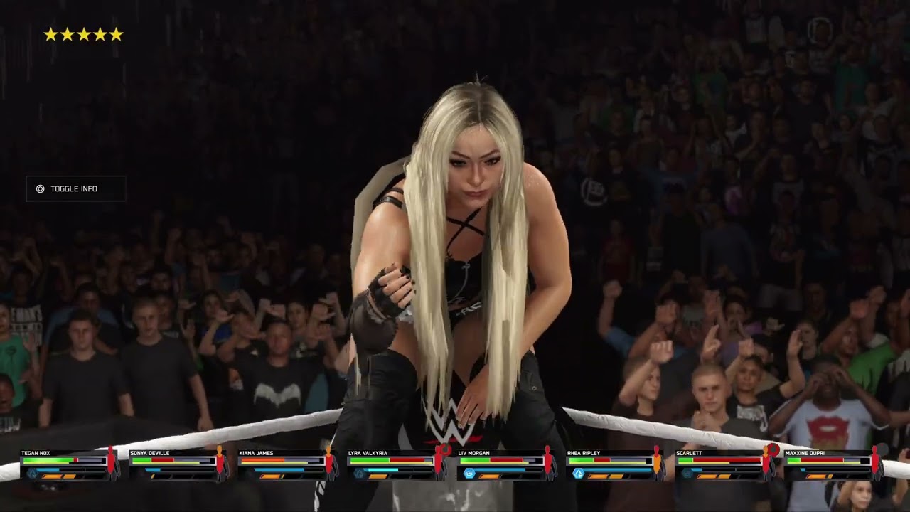 WWE 2K25_Elimination match pin or submission, 8 women.