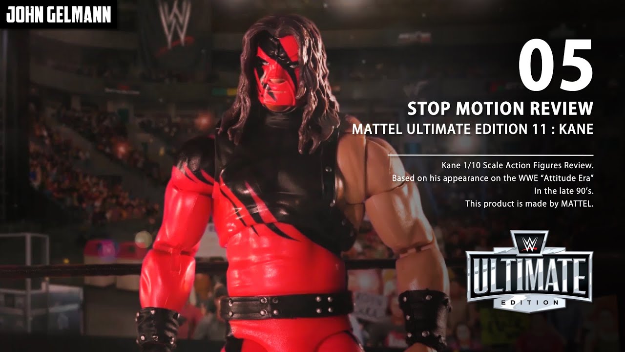 WWE ULTIMATE EDITION KANE STOP MOTION REVIEW | MATTEL ULTIMATE EDITION