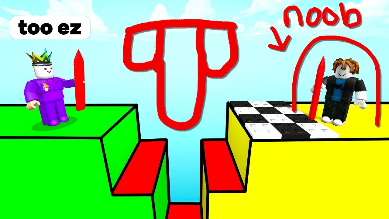 I Used Pen To Draw Bridges On Roblox