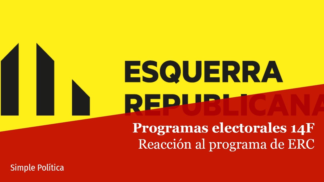 Reacci&oacute;n al programa electoral de Esquerra Republicana | Elecciones #14F Catalu&ntilde;a