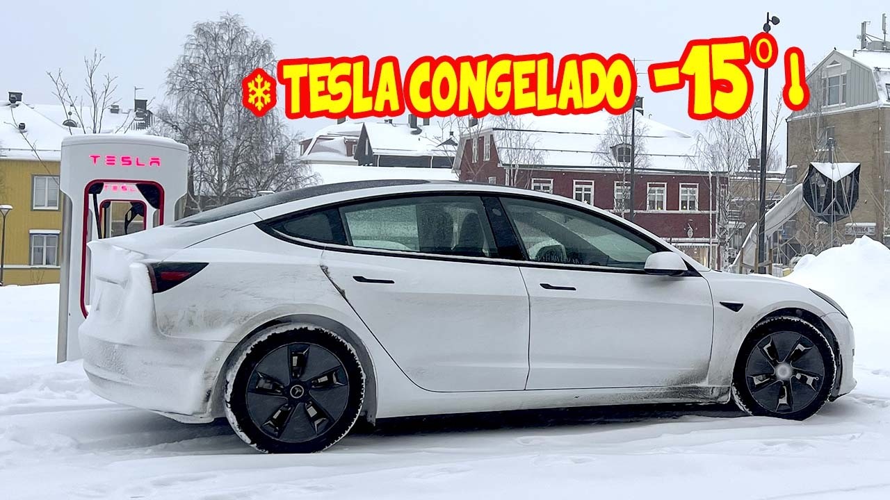 👉 CONDUCCI&Oacute;N EXTREMA en TESLA MODEL 3 en el &Aacute;RTICO ❄️ CARRETERAS NEVADAS -15&ordm; 🌡️