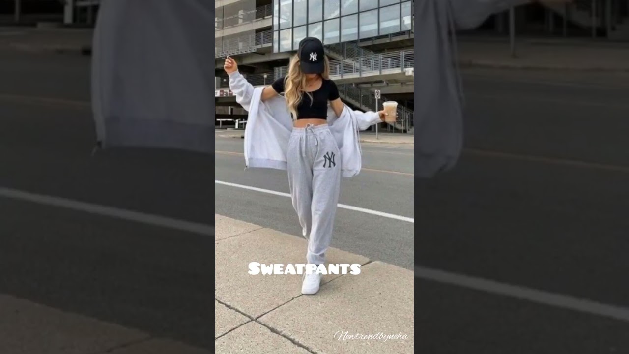 How To Style Sweatpants /Sweatpants Outfits Ideas/ outfit ideas / #shorts #trending #fashion #style