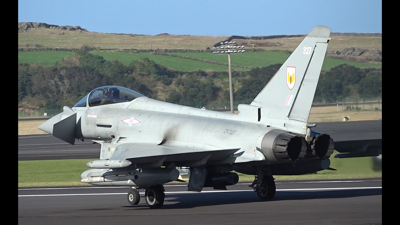 🇬🇧 En Route to Red Flag ✈️ RAF Typhoons Make a Stop at Lajes