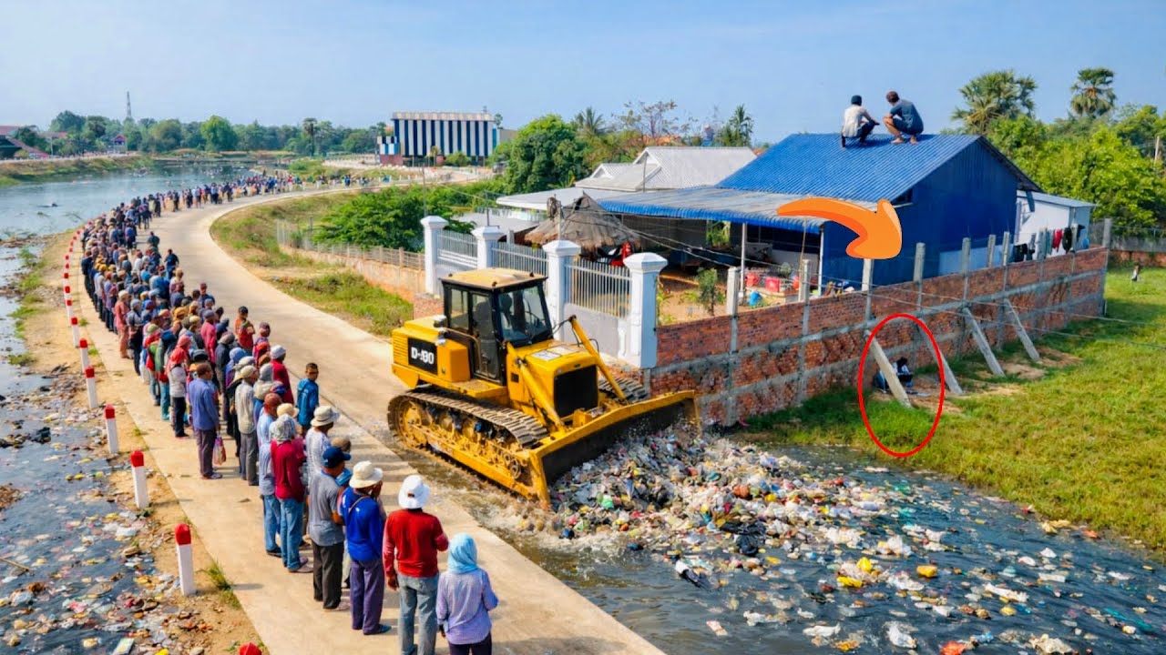 First Start New Perfect Project !! Complete100% Landfill Processby Bulldozer Komat'su &Dump Trucks