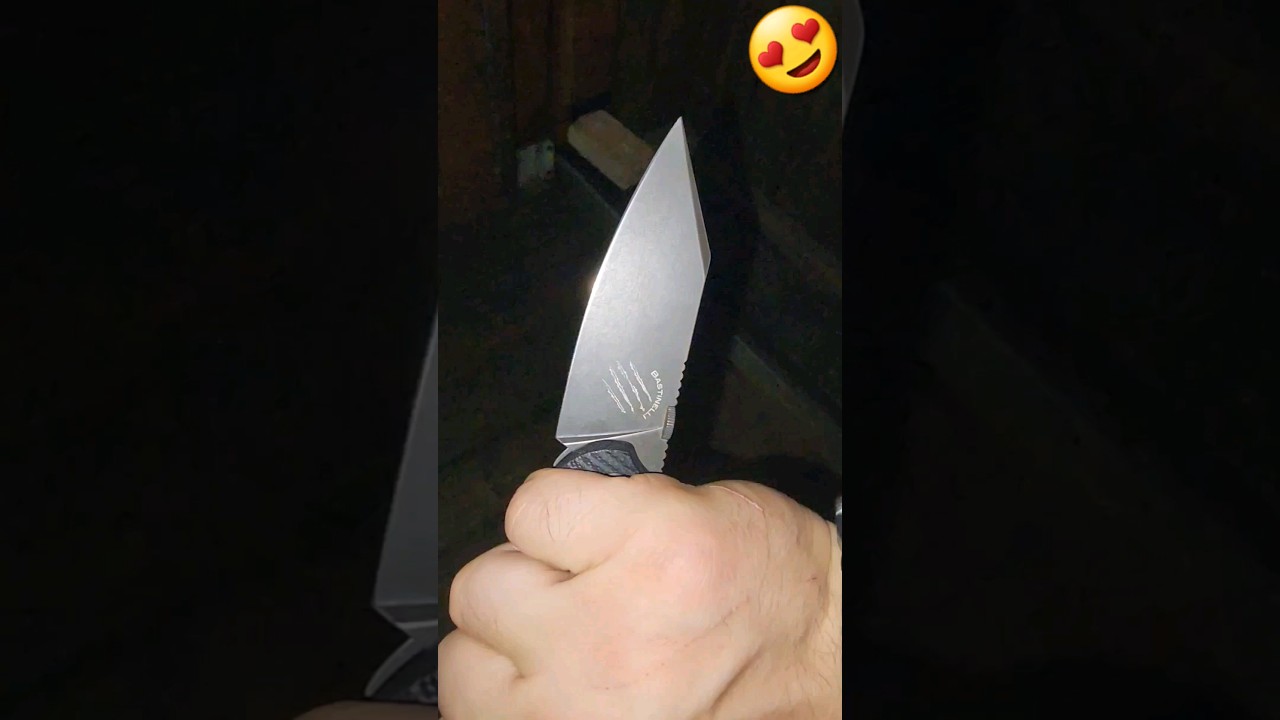 Bastinelli Creations Compact Dragotac 3.75" Wharncliff D2 Blade 