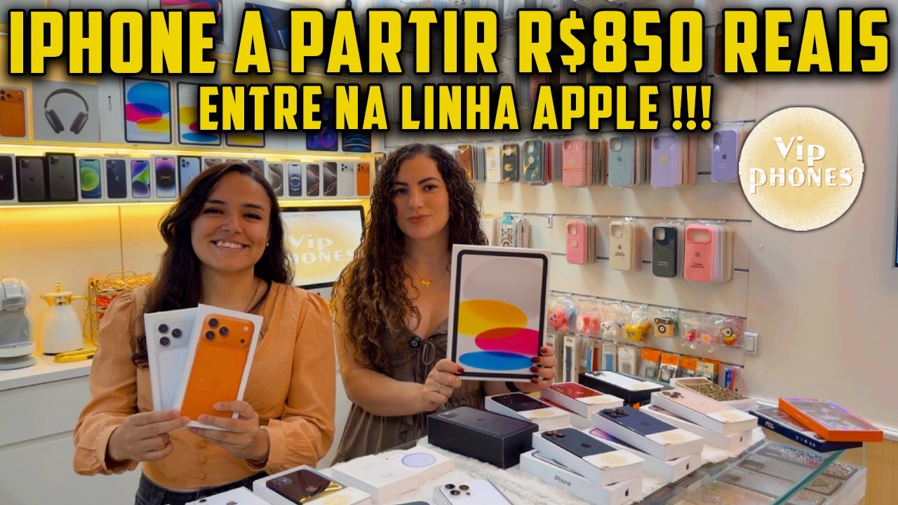 IPHONE A PARTIR R$850! ENTRE NA LINHA APPLE!!! VIP PHONES
