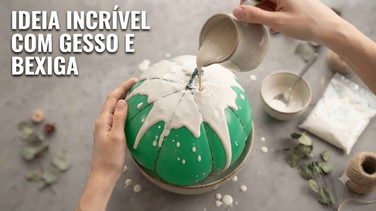 TRANSFORME GESSO EM OURO PARA LUCRA | IDEIA SENSACIONAL COM GESSO