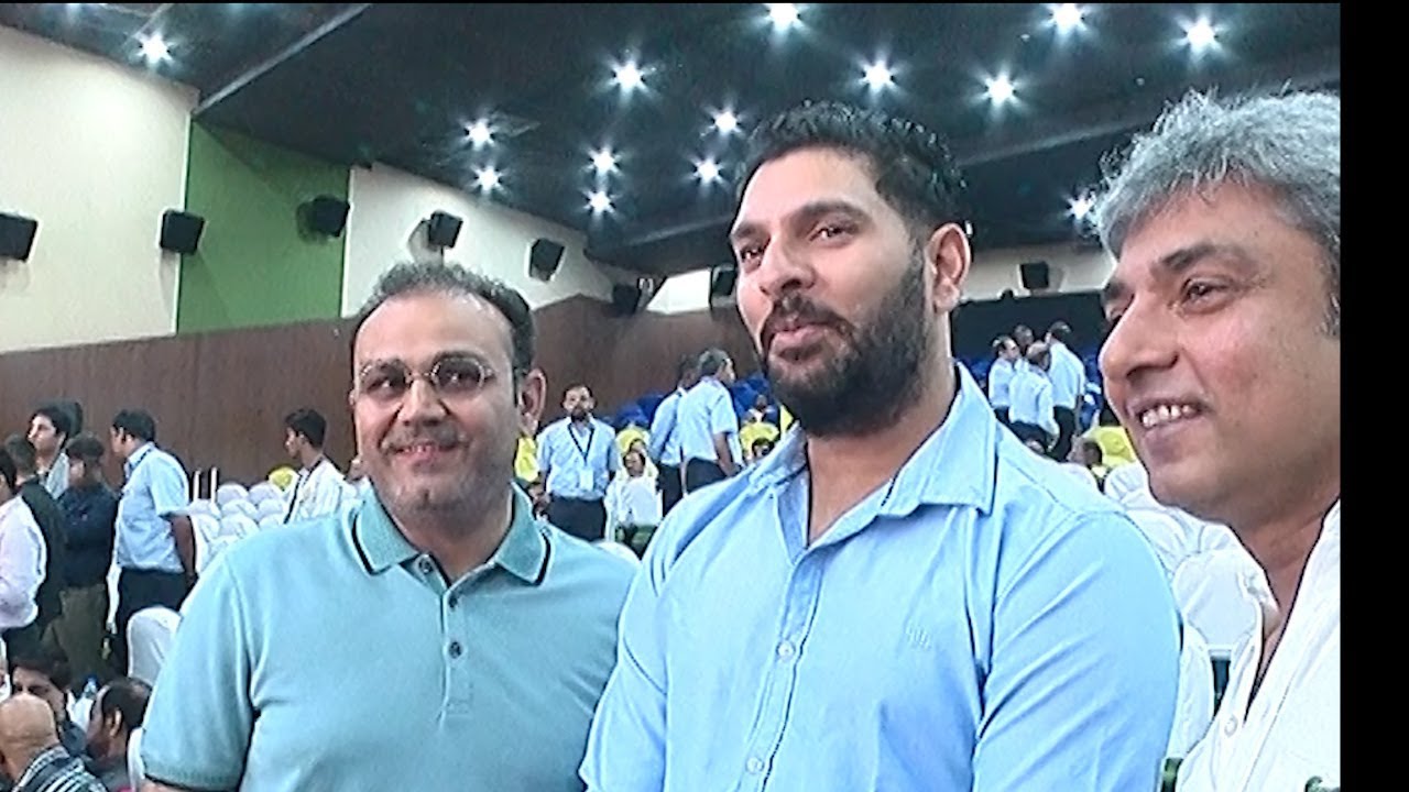 MS Dhoni,Yuvaraj,Virender Sehwag,Jadeja,Rahul dravid,Srikanth at  India Cements Function|nba 24x7