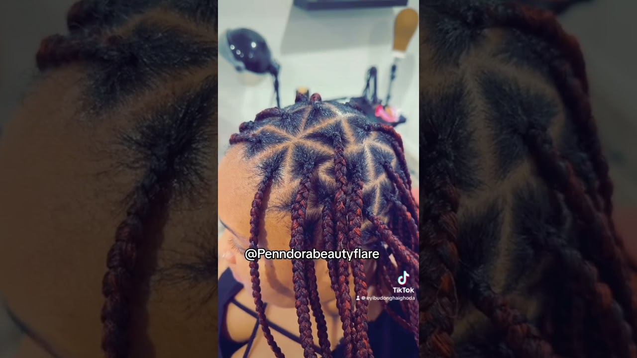 Triangle part.#trianglebraids #braiders #hairbraid #bowmanvillebraider