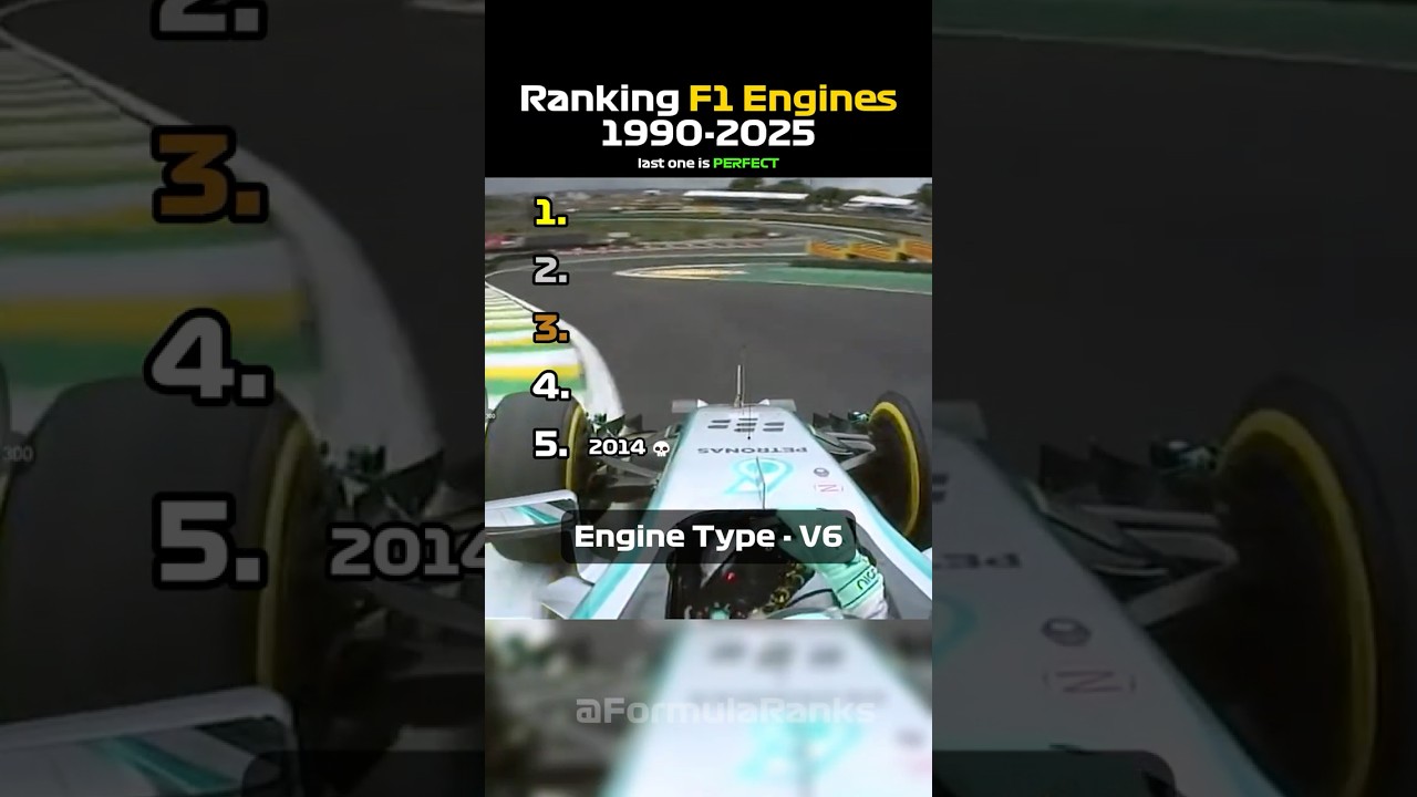 Ranking F1 Engines from 1990-2025! 👀🔉