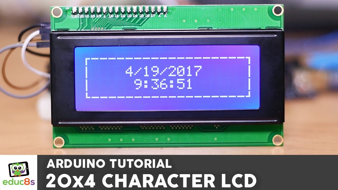 Учебное пособие по Arduino: ЖК-дисплей 20x4 I2C с Arduino Uno от Banggood.com